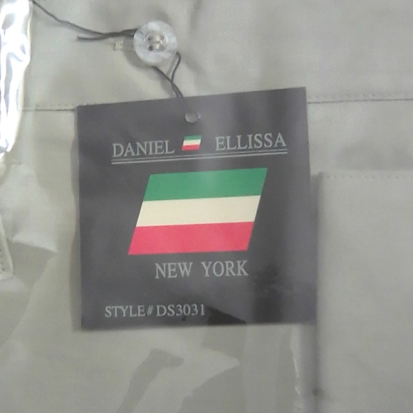 NWT Daniel Ellissa mens long sleeve dress shirt size L (16 1/2) color:Sage - Picture 3 of 5